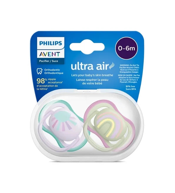 AVENT SUCETTE ULTRA AIR 0-6M GIRL SCF085/59
