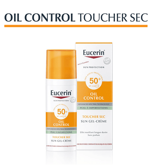 EUCERIN SUN PROTECTION OIL CONTROL GEL-CRÈME SPF50+ = Mini Aquaphor + Mini Hydro Protect Offerts