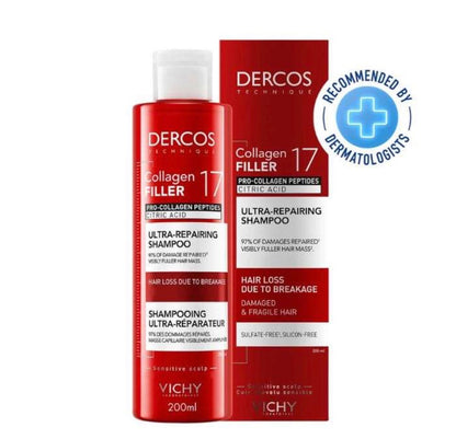 DERCOS COLLAGEN FILLER 17 SHAMPOOING ULTRA REPARATEUR 200 ML