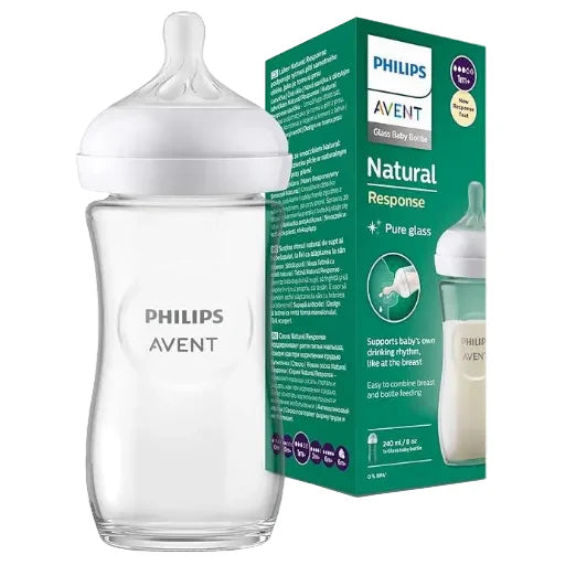 AVENT BIBERON NATURAL EN VERRE 3.0 TEAT 1M+ 240ML SCY933/01