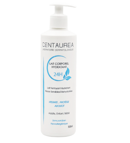 CENTAUREA LAIT CORPOREL HYDRATANT 24H 500ML = CRÈME SOLAIRE TEINTÉE SPF50+ OFFERTE