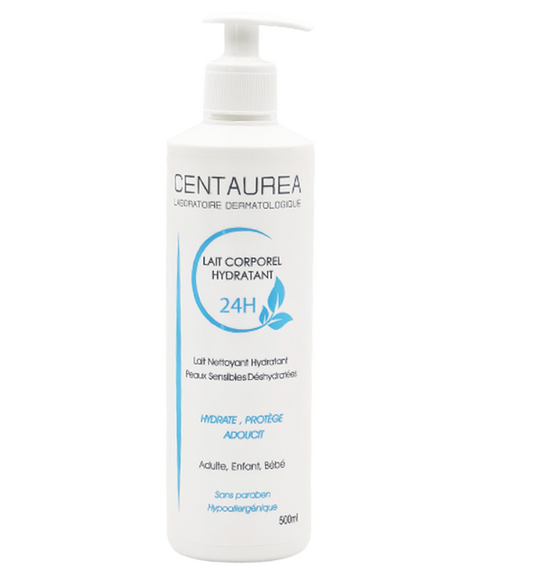 CENTAUREA LAIT CORPOREL HYDRATANT 24H 500ML = CRÈME SOLAIRE TEINTÉE SPF50+ OFFERTE