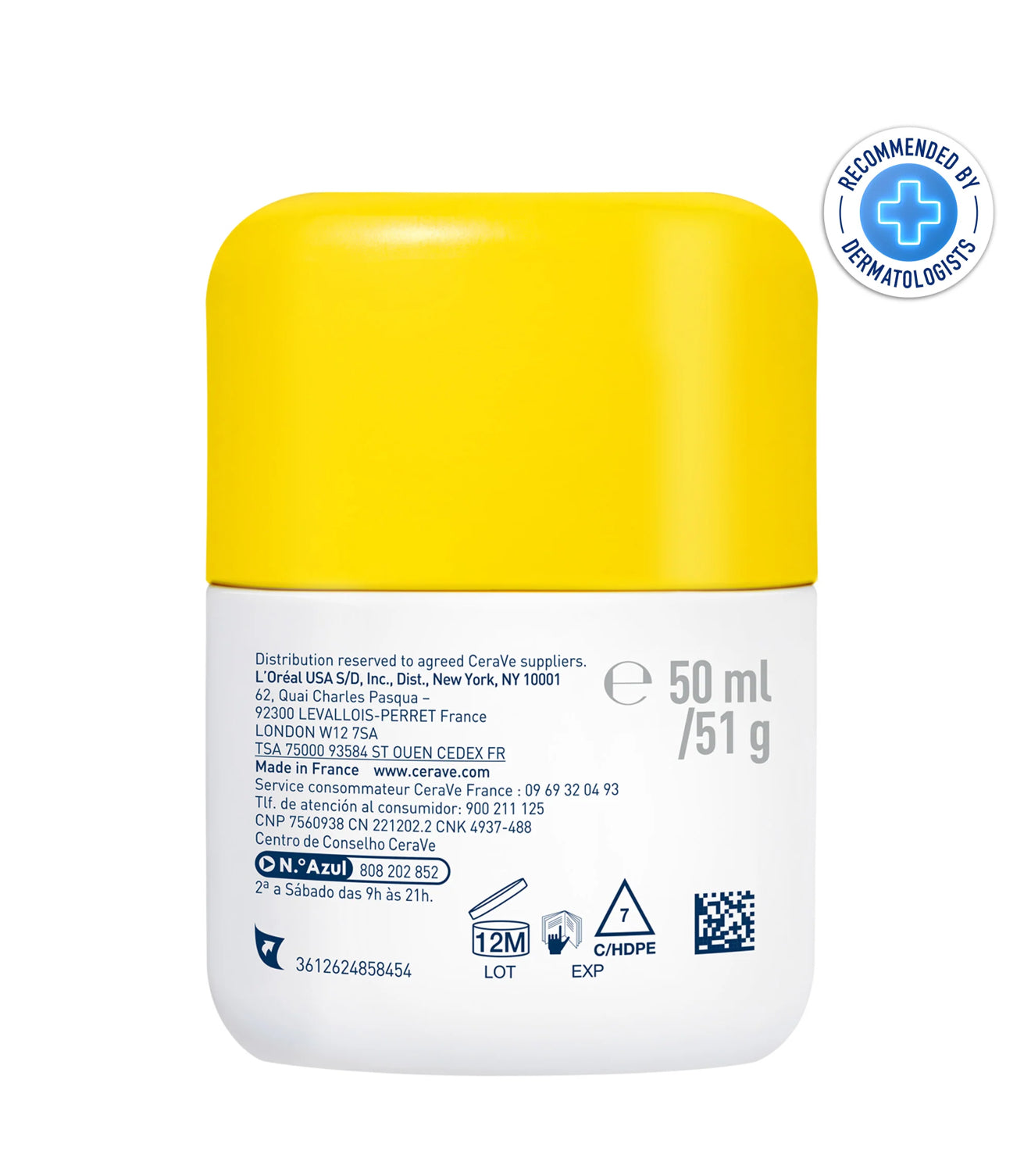 CERAVE FLUIDE HYDRATANT INVISIBLE SPF50 | PEAU NORMALE À SÈCHE | 50ML