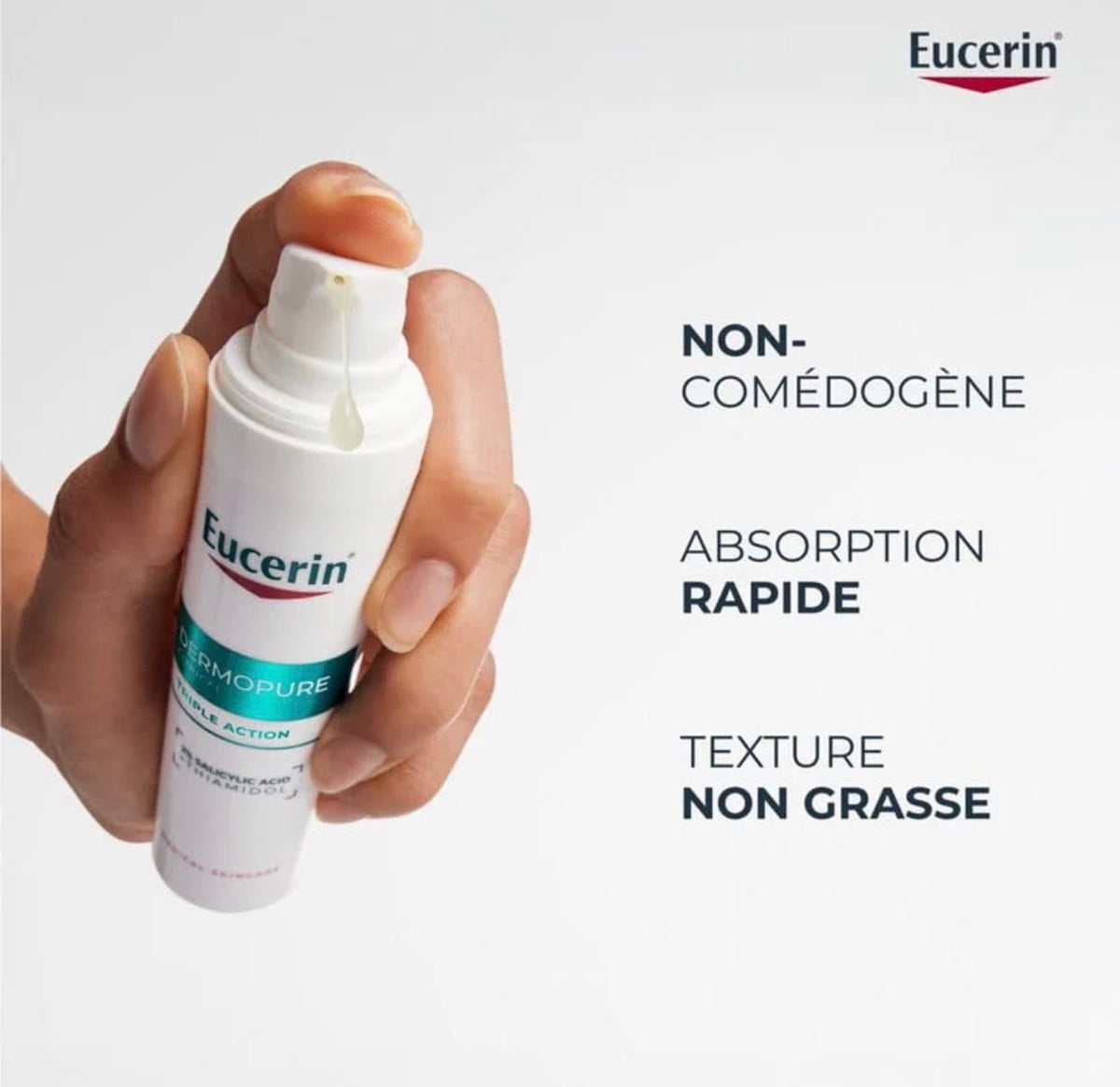 EUCERIN DERMOPURE SÉRUM TRIPLE ACTION 40ML = SUN OIL CONTROL SPF50+ 50 ML OFFERT