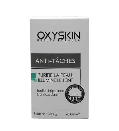 Oxyskin Anti-Taches 60 Gelules + Ecran Solaire Spf50+ 40ml Pack Promo