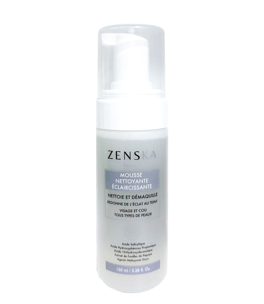 ZENSKA MOUSSE NETTOYANTE ECLAIRCISSANTE 150 ML