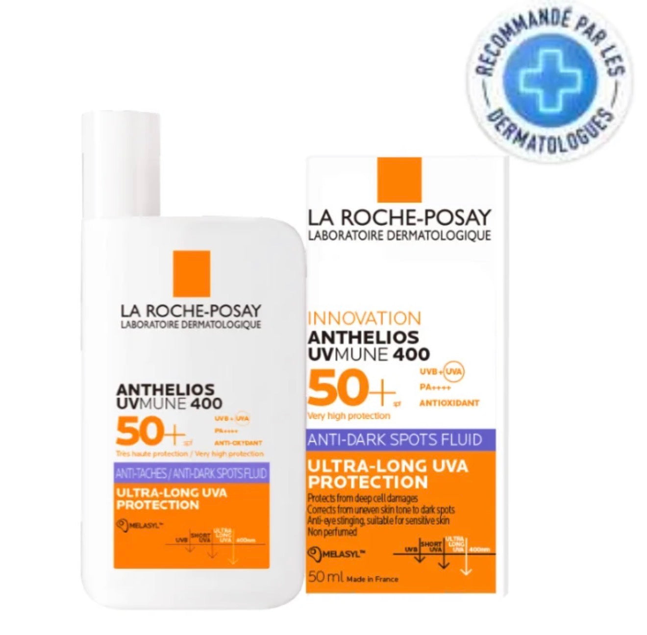DUO ANTI-TACHES LA ROCHE POSAY MELA B3 SERUM 30 ML + ANTHELIOS FLUIDE ANTI TACHES SPF50 -50 ML