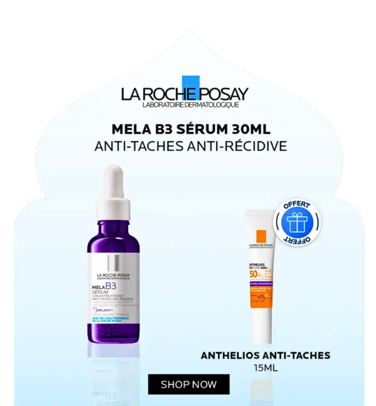 La Roche-Posay Sérum MELA B3 30ml + Anthelios Anti-Tâches 15ml Offert