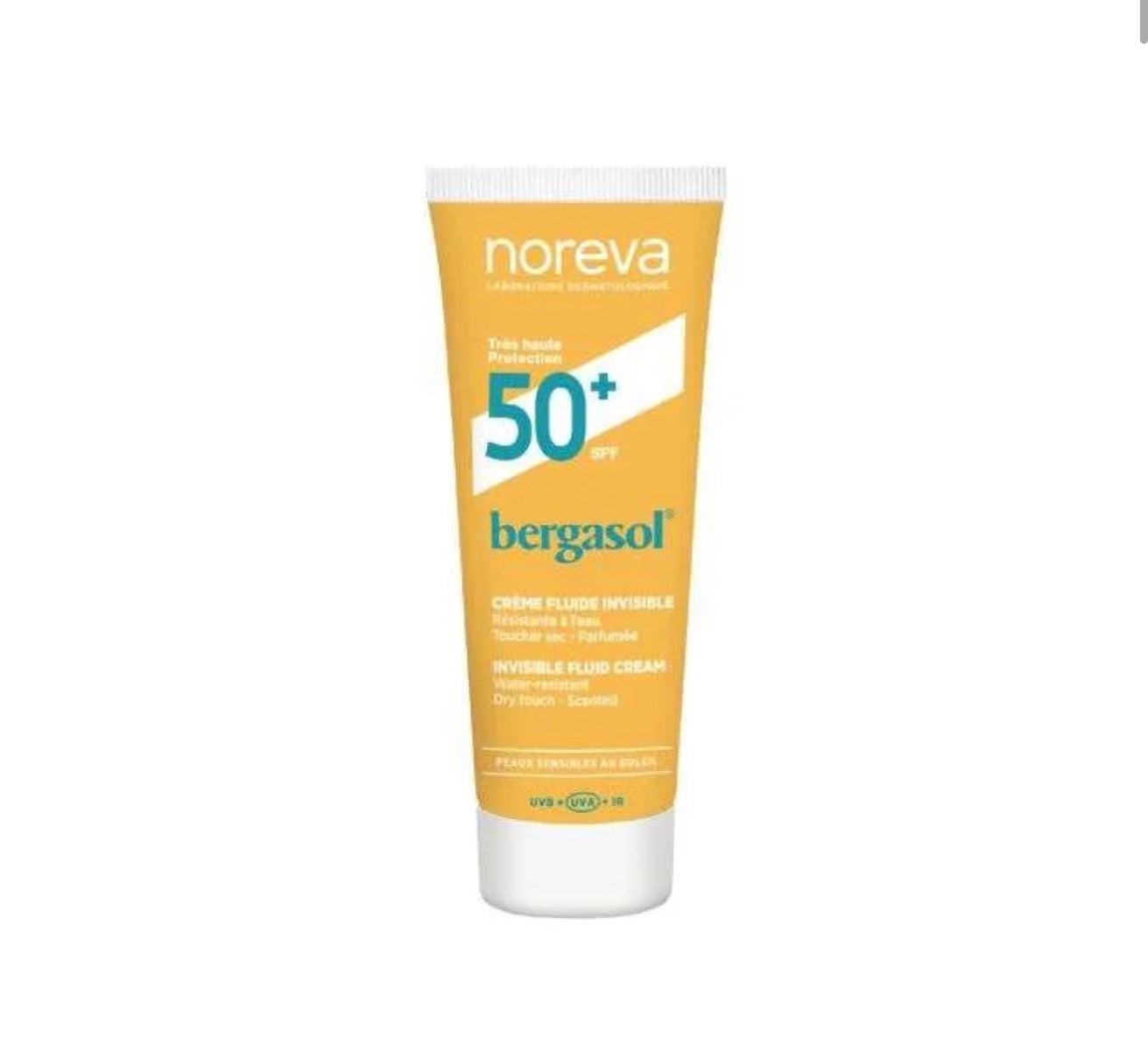 NOREVA BERGASOL CREME FLUIDE INVISIBLE SPF50+ TOUCHER SEC 50 ML