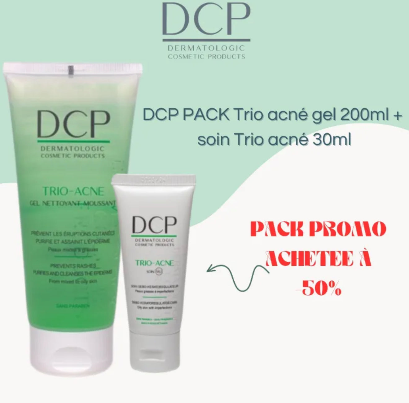 DCP PACK Trio acne gel + creme
