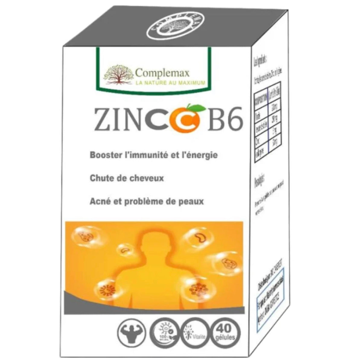 COMPLEMAX ZINC B6 40 GELULES