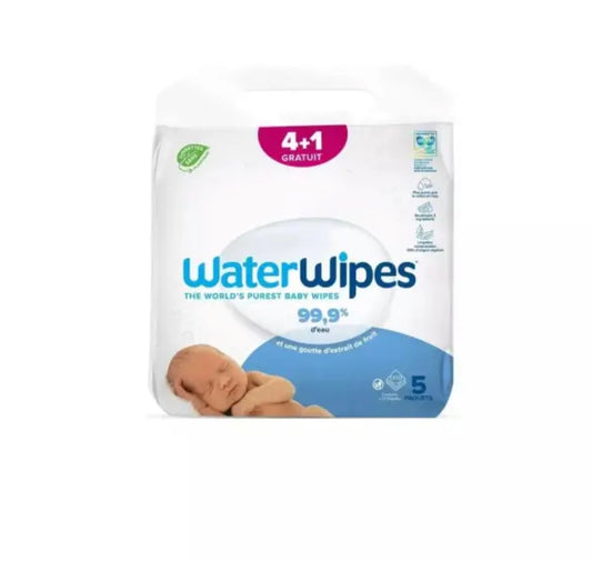 WaterWipes Value Pack 5 paquets (4 + 1 gratuit) – Pureté Authentique