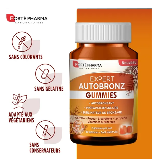 Forte Pharma EXPERT AUTOBRONZ 60 GUMMIES 3EN1