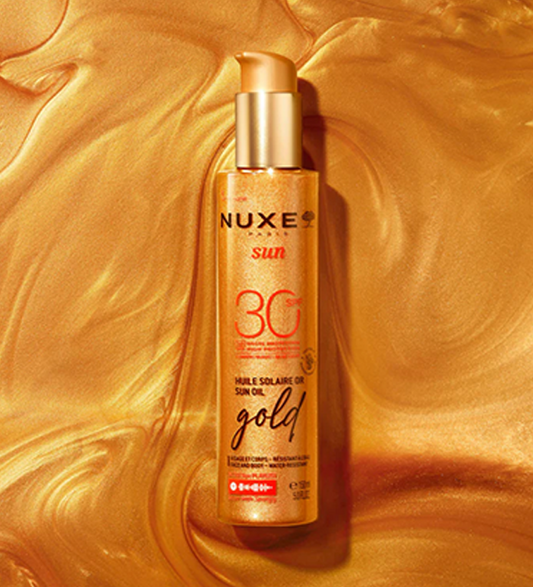 NUXE SUN Huile Solaire Gold Haute Protection SPF30