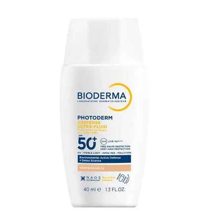 Bioderma Photoderm Xdefense Ultra Fluide Max 02 Teinte+Sensibio H2O 100ml Pack