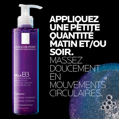 La Roche-Posay Mela B3 Clarifying Micro-Peeling Cleanser 200ml – Réduit Taches Brunes et Uniformise le Teint