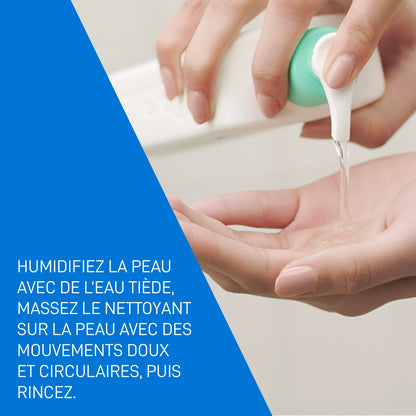Cerave gel moussant nettoyant peau normale à grasse 473ml