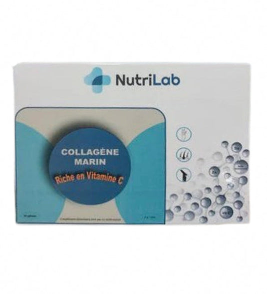 NUTRILAB COLLAGENE MARIN + VITAMINE C 90GELULES