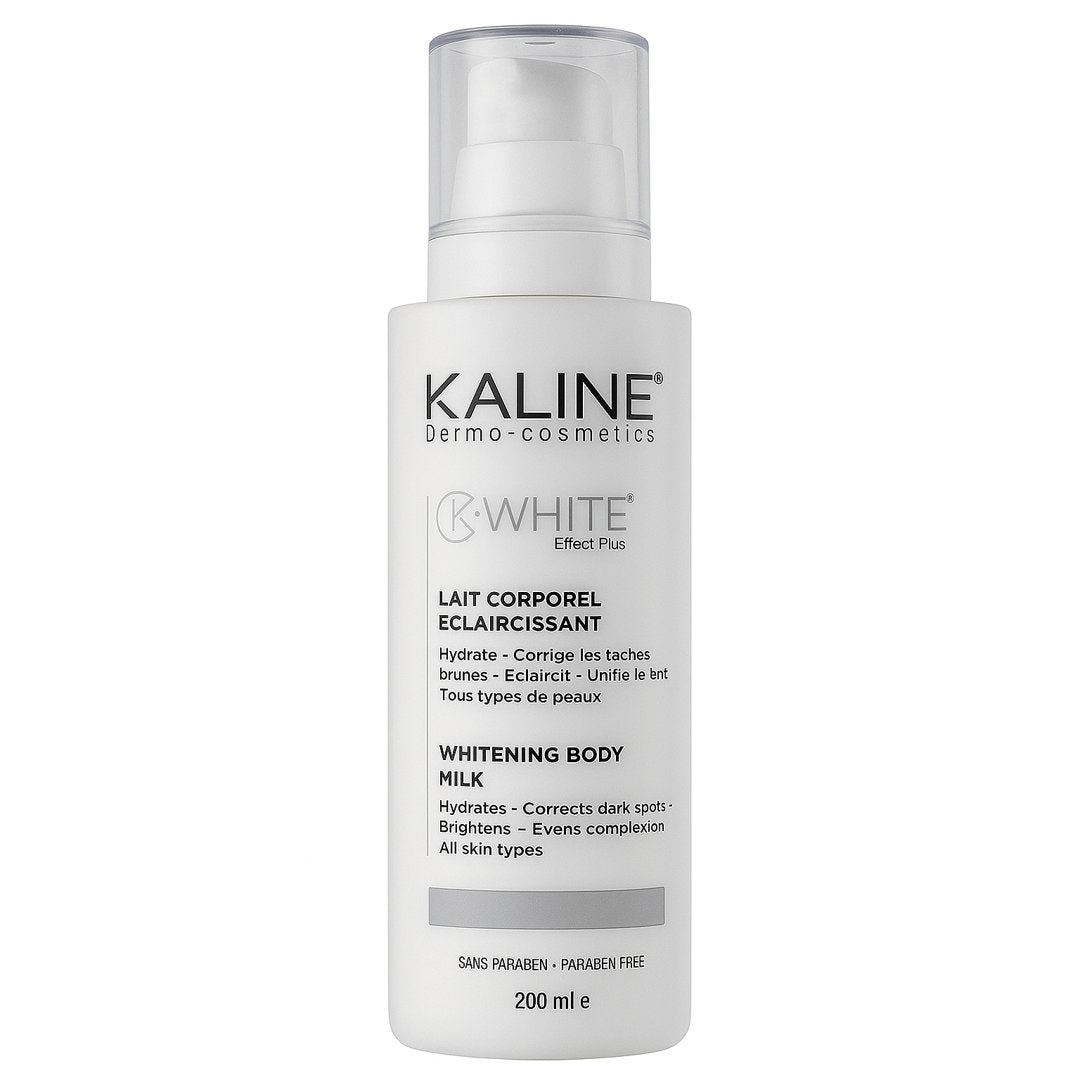 KALINE K-WHITE Lait Corporel Éclaircissant 200 ml – Soin unifiant et illuminateur