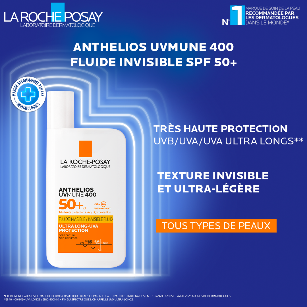 La Roche-Posay anthelios shaka fluide UVMUNE 400+ SPF50 = Eau thermale 50 ml OFFERTE