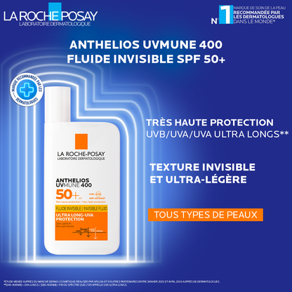 La Roche-Posay anthelios shaka fluide UVMUNE 400+ SPF50 = Eau thermale 50 ml OFFERTE