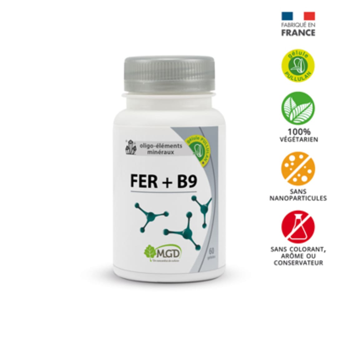 Mgd fer + b9 60 gelules