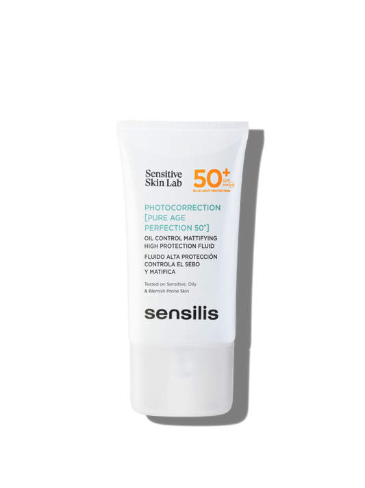 Sensilis Photocorrection [Pure Age Perfection] SPF 50 40ml – Crème Solaire Anti-Âge & Protectrice