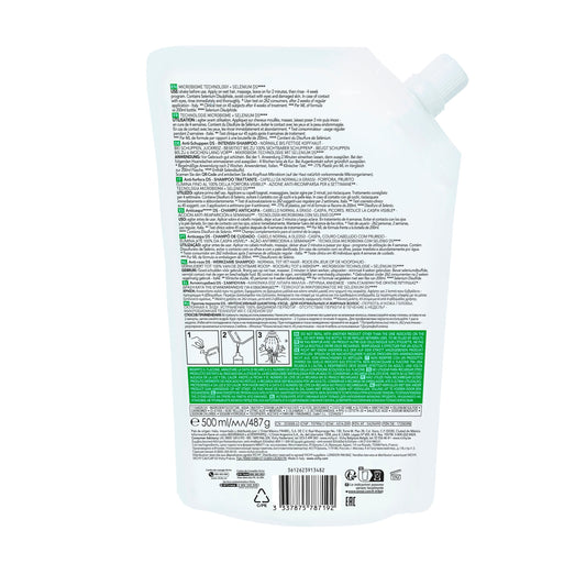 VICHY DERCOS TECHNIQUE ECO-RECHARGE SHAMPOOING ANTIPELLICULAIRE DS - Cheveux normaux-a-gras-390ml