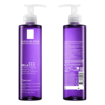 La Roche-Posay Mela B3 Clarifying Micro-Peeling Cleanser 200ml – Réduit Taches Brunes et Uniformise le Teint