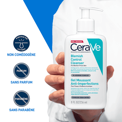 Cerave gel moussant Blemish anti imperfections 236ml