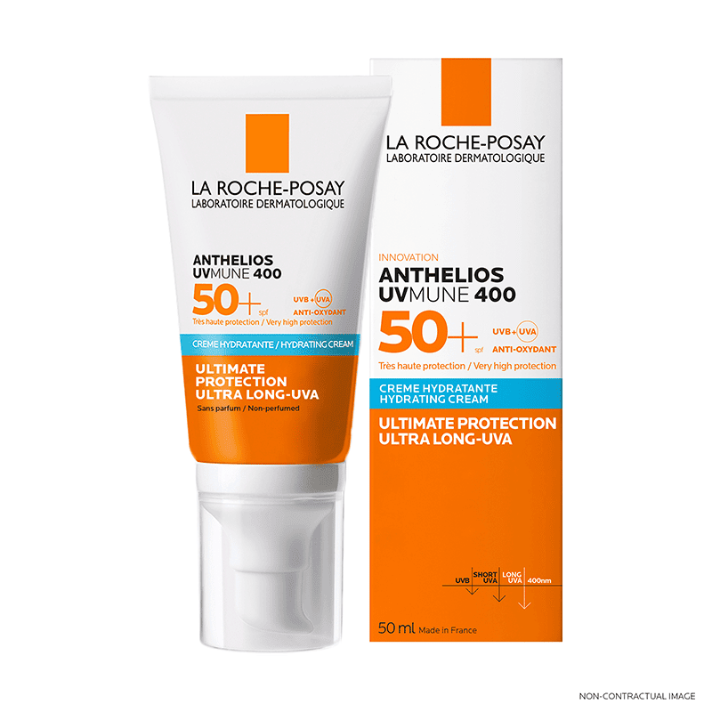 LA ROCHE POSAY OFFRE ANTHELIOS UVMUNE 400 CREME HYDRATANTE SPF 50+ INVISIBLE 50 ML = EAU THERMAL 50ML OFFERTE