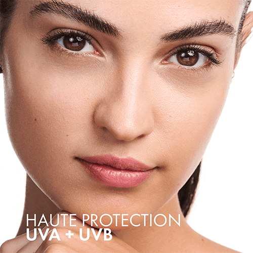 Vichy Capital Soleil Émulsion Toucher Sec invisible SPF50 Peau Mixte à Grasse= Après Soleil 100 ml OFFERT