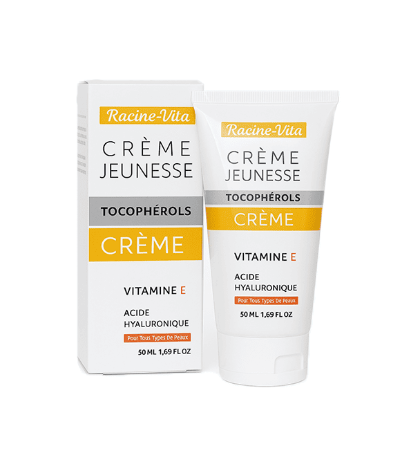Racine vita creme jeunesse vitamine E 50g  = gel nettoyant 200ml offert