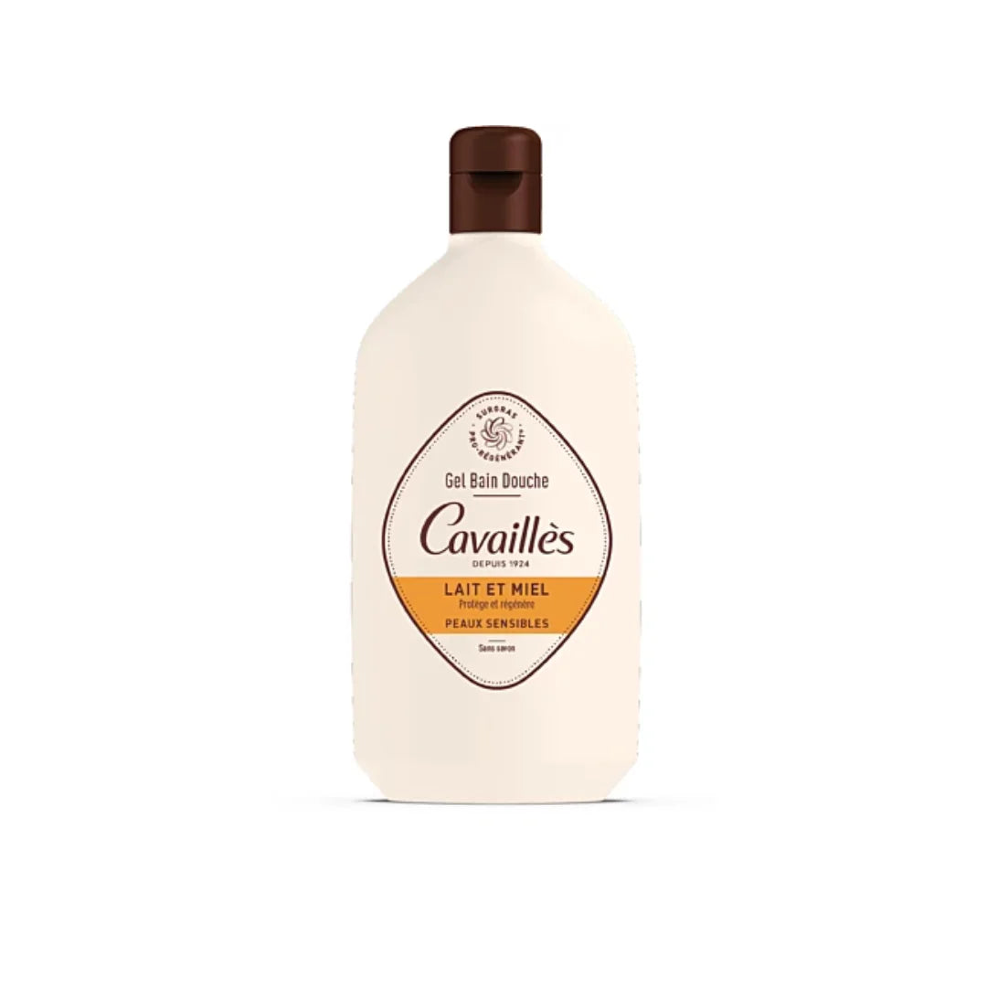CAVAILLES Gel Surgras Bain & Douche Lait et Miel 400ml – Peaux Sensibles & Sèches