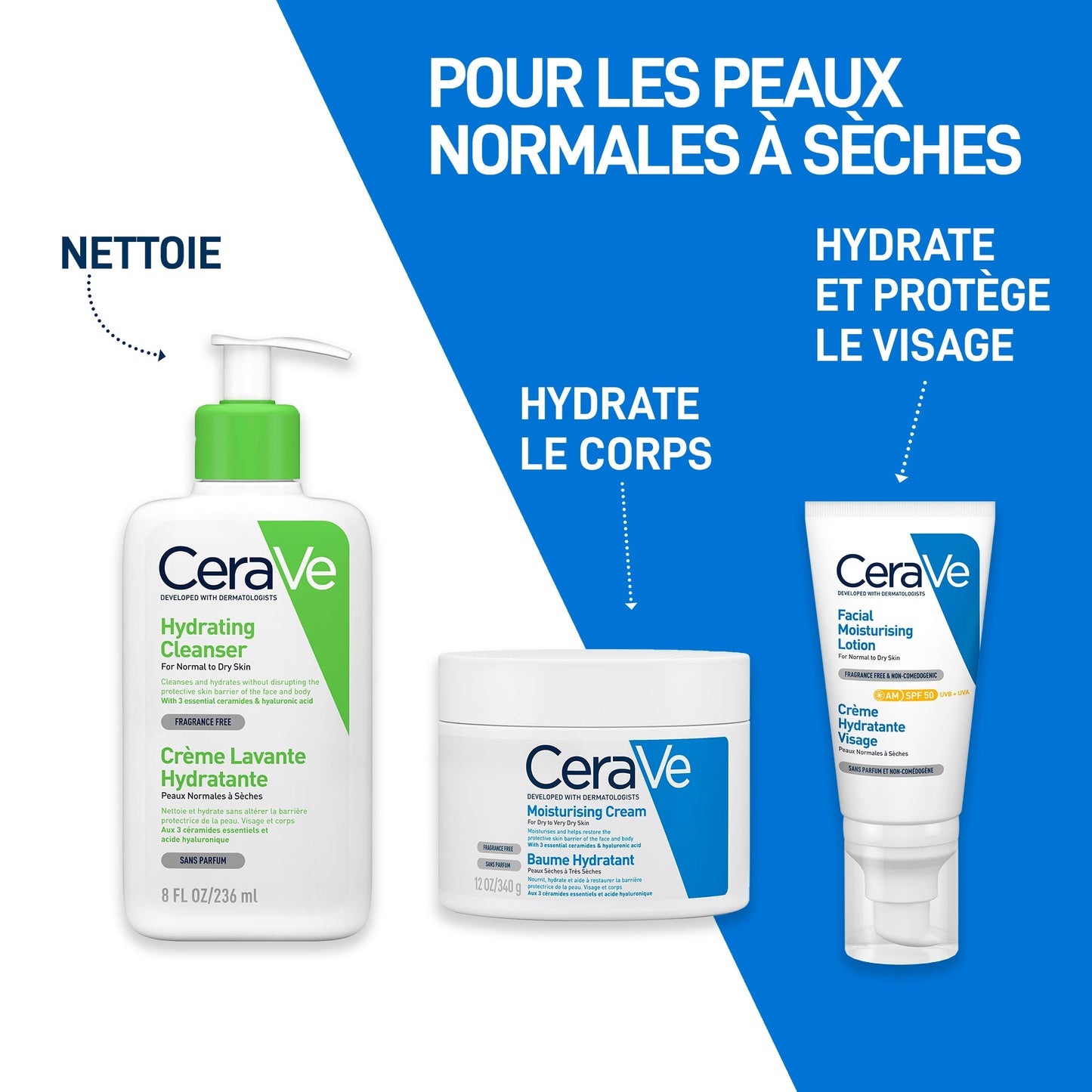Cerave crème lavante hydratante – 236 ml