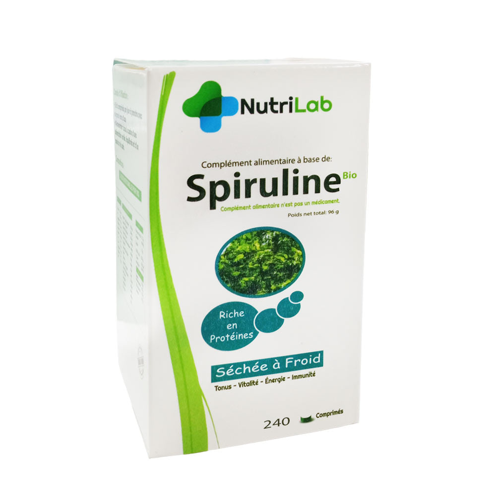 NutriLab Spiruline Bio 240 Comprimés