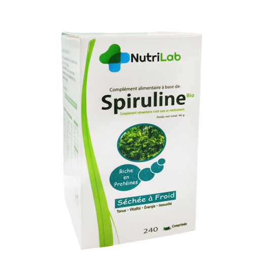 NutriLab Spiruline Bio 240 Comprimés