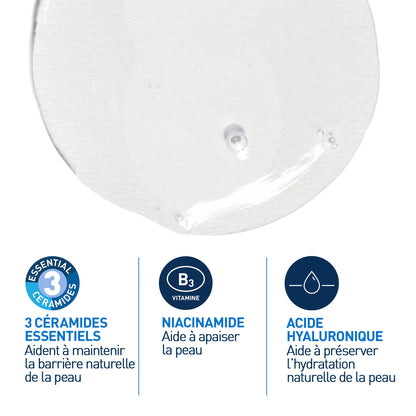 Cerave gel moussant nettoyant peau normale à grasse 473ml