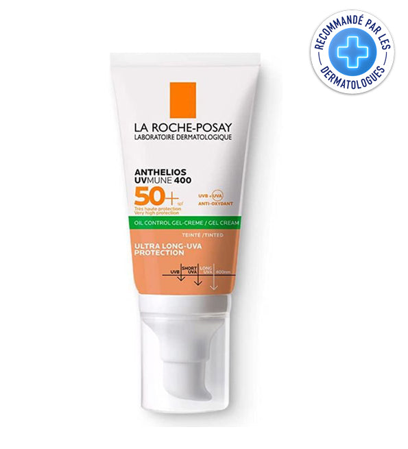 LA ROCHE POSAY ANTHELIOS TEINTÉE UVMUNE 400 GEL CREME OIL CONTROL SPF 50 = EAU THERMALE 50 ML OFFERTE