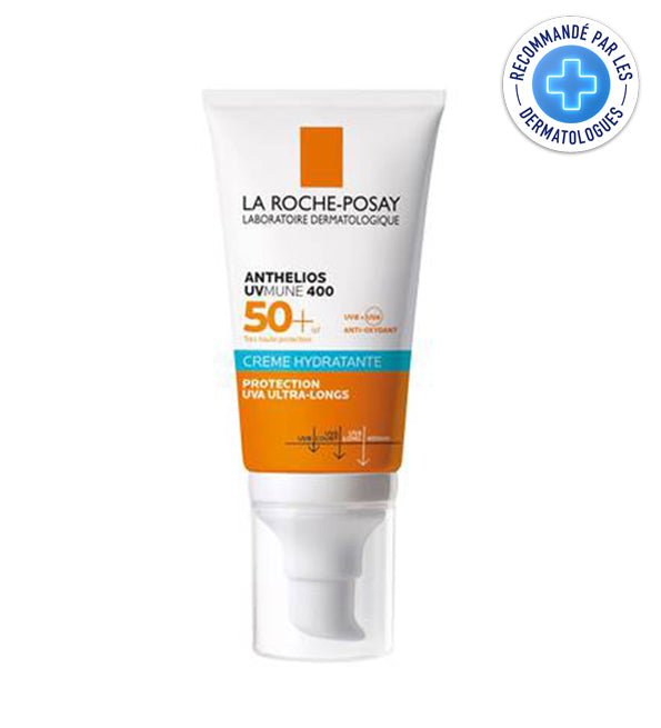 LA ROCHE POSAY OFFRE ANTHELIOS UVMUNE 400 CREME HYDRATANTE SPF 50+ INVISIBLE 50 ML = EAU THERMAL 50ML OFFERTE
