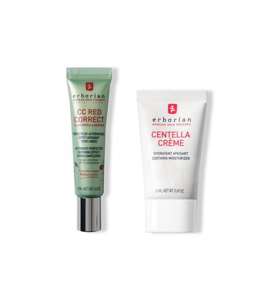 ERBORIAN Coffret CC Red Correct SPF 25 & Centella Crème 20ML