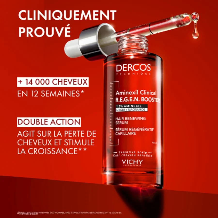 VICHY DERCOS AMINEXIL CLINICAL REGEN BOOSTER SERUM CAPILLAIRE 90 ML