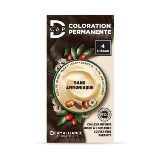 D-CAP COLORATION PERMANENTE N 4 CHATAIN
