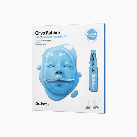 Dr. Jart+ Cryo Rubber™ avec Acide Hyaluronique Hydratant 4g + 40g – Masque Rafraîchissant & Soin Repulpant