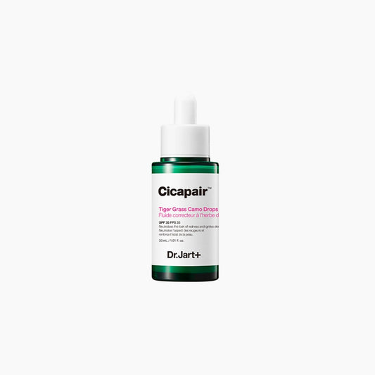 Dr. Jart+ Cicapair™ Gouttes de Camouflage Tiger Grass SPF35 30ml – Soin Correcteur & Protection Éclat Naturel