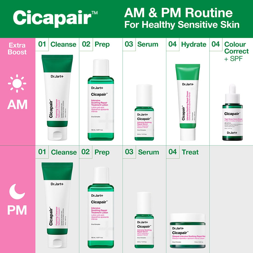 Dr. Jart+ Cicapair™ Crème Réparatrice Apaisante Intensive 50ml – Soin Calmant & Régénérant à l’Herbe du Tigre