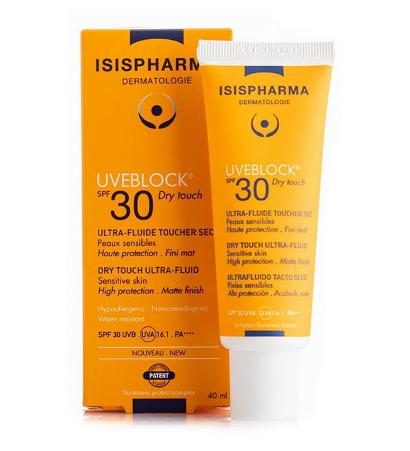 ISISPHARMA UVEBLOCK ULTRA FLUIDE TOUCHER SEC SPF30 40ML