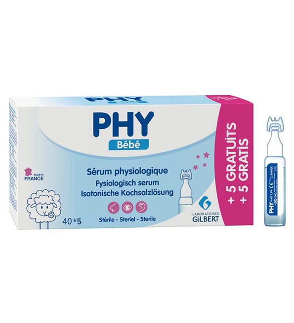 GILBERT PHY SERUM PHYSIOLOGIQUE 40*5 ML
