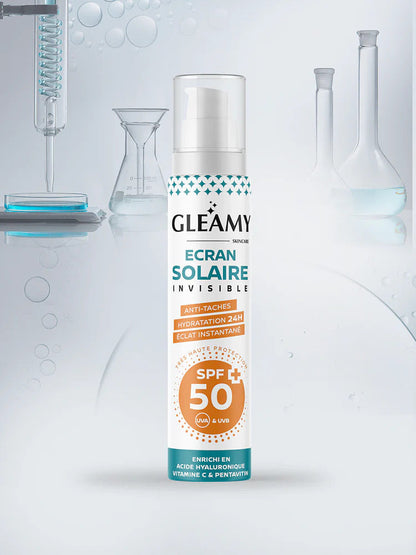 GLEAMY ECRAN SOLAIRE INVISIBLE SPF50+ ANTI TACHES 50 ML