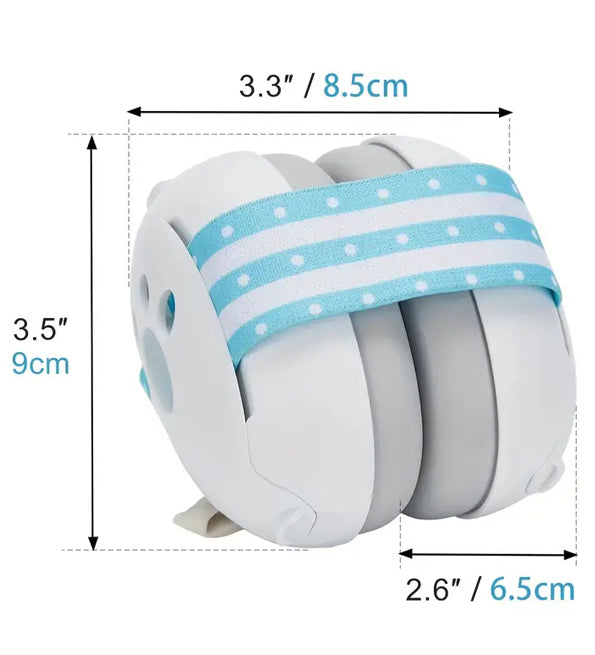 L2N Pharma Casque bébé réducteur de bruits dès 4mois Sac de rangement inclus